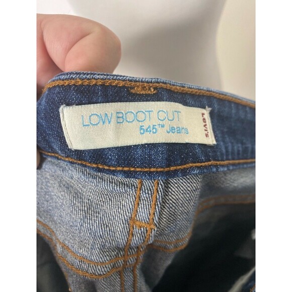 Levi’s Woman’s Jean's Blue Denim 545 Low Boot Cut 5 Pocket Size 10 M x 32 - Picture 6 of 9